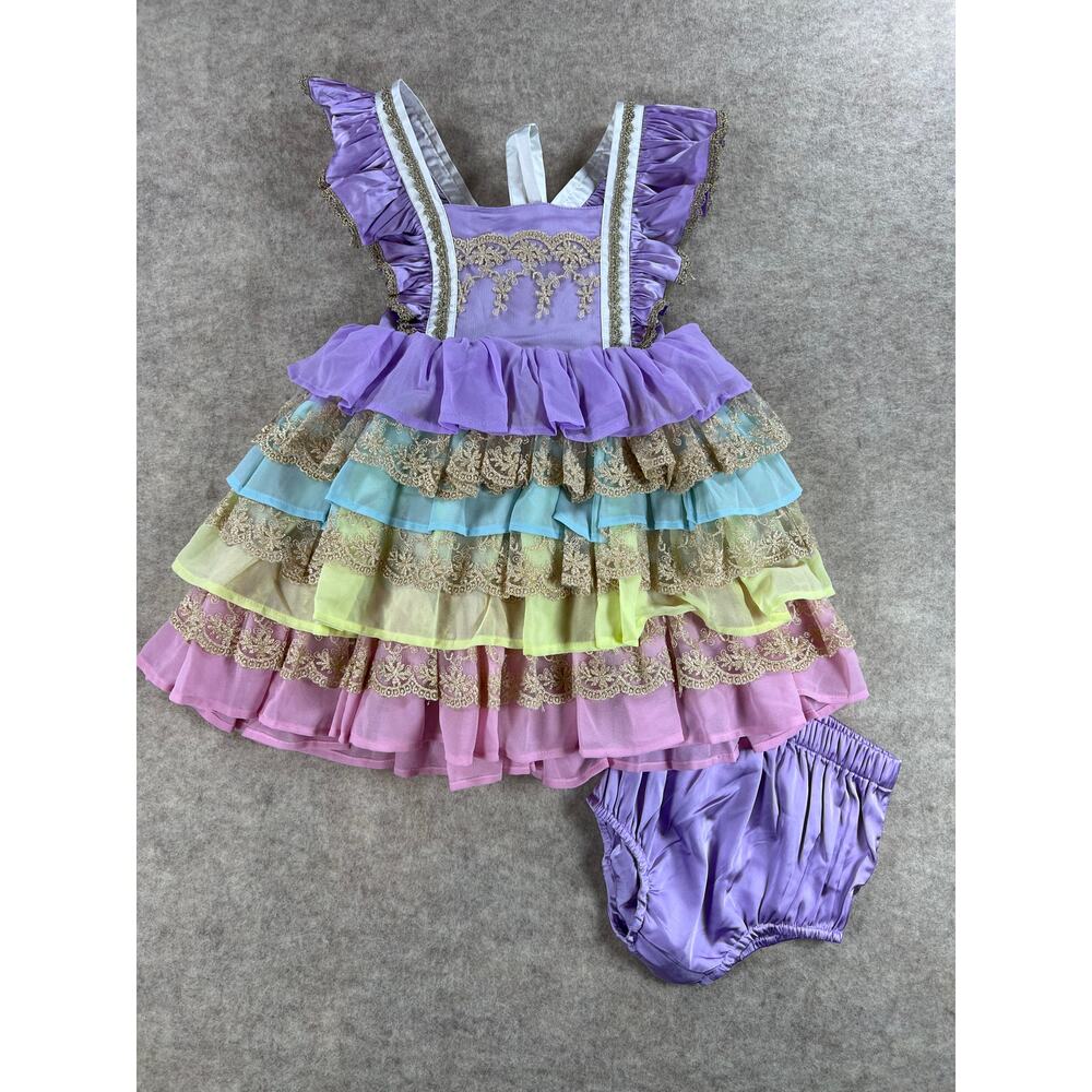 Smocked Sweets Lavender Princess Charlotte Dress NEW